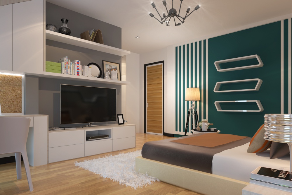 Built-in modern bedroom